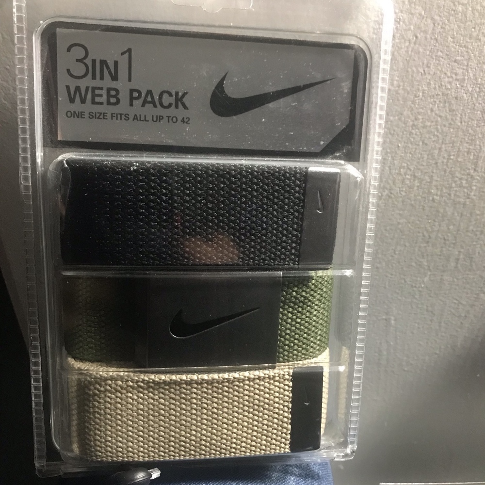 Nike 3 in 1 Web Pack Belts
